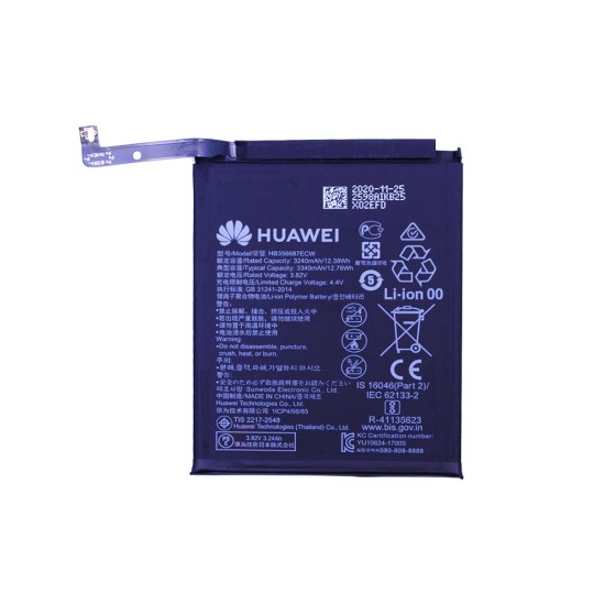 Battery HB356687ECW for Huawei Nova Plus/Nova 2 Plus/Mate 10 Lite/Honor 7X/P Smart Plus/P30 Lite/Nova 3i 3340mAh